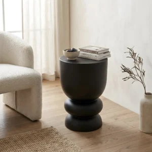 Bijzettafel Jasmijn zwart