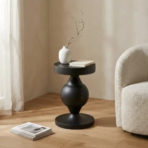 Bijzettafel Liset zwart