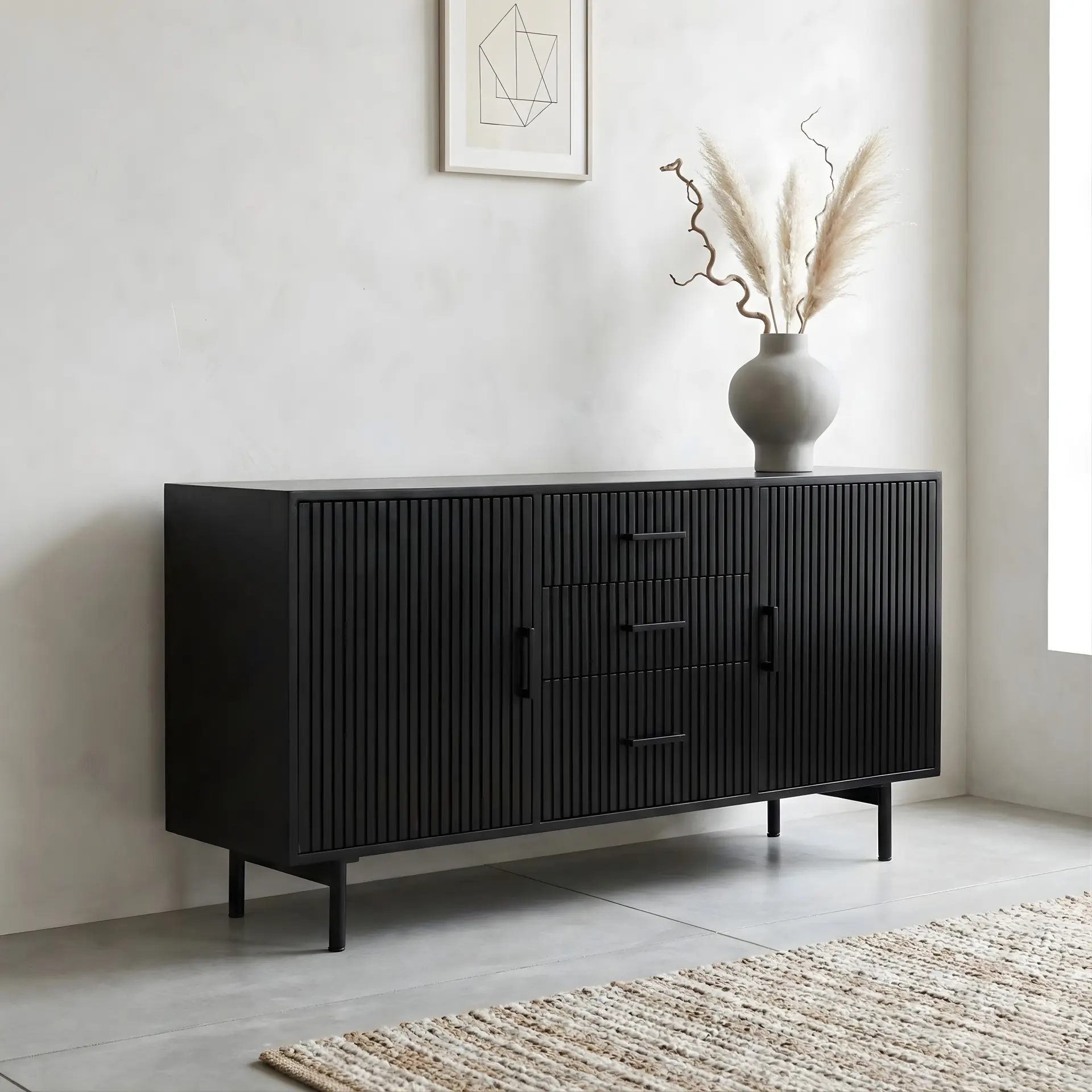 Dressoir Malibu zwart