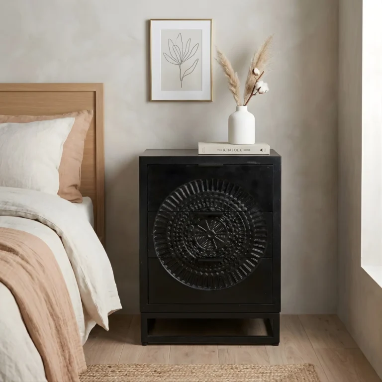 Nachtkastje Morada zwart