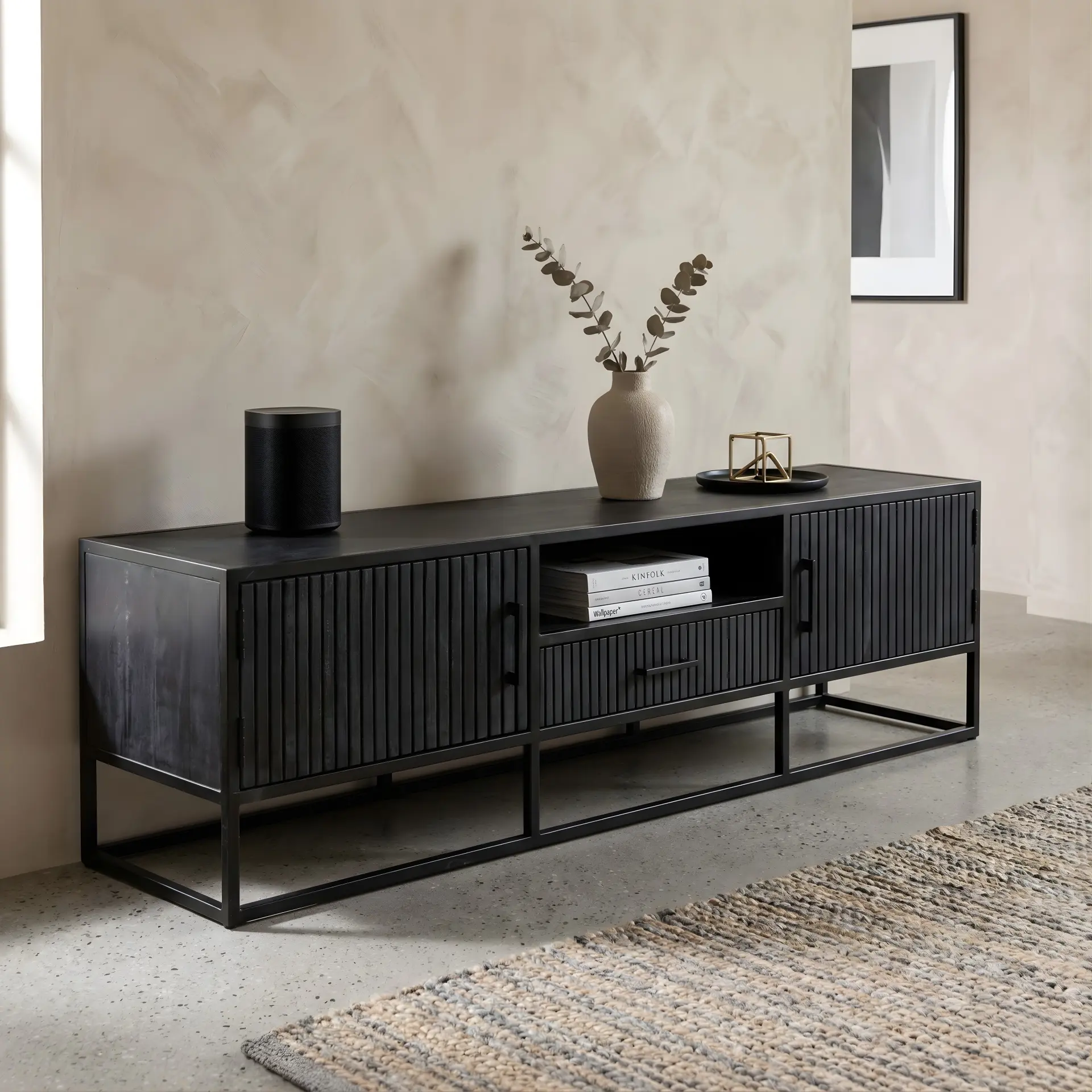 TV Meubel Long Beach 180cm zwart