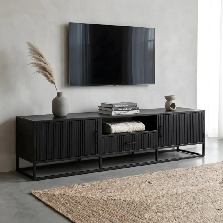 TV Meubel Long Beach 210cm Zwart