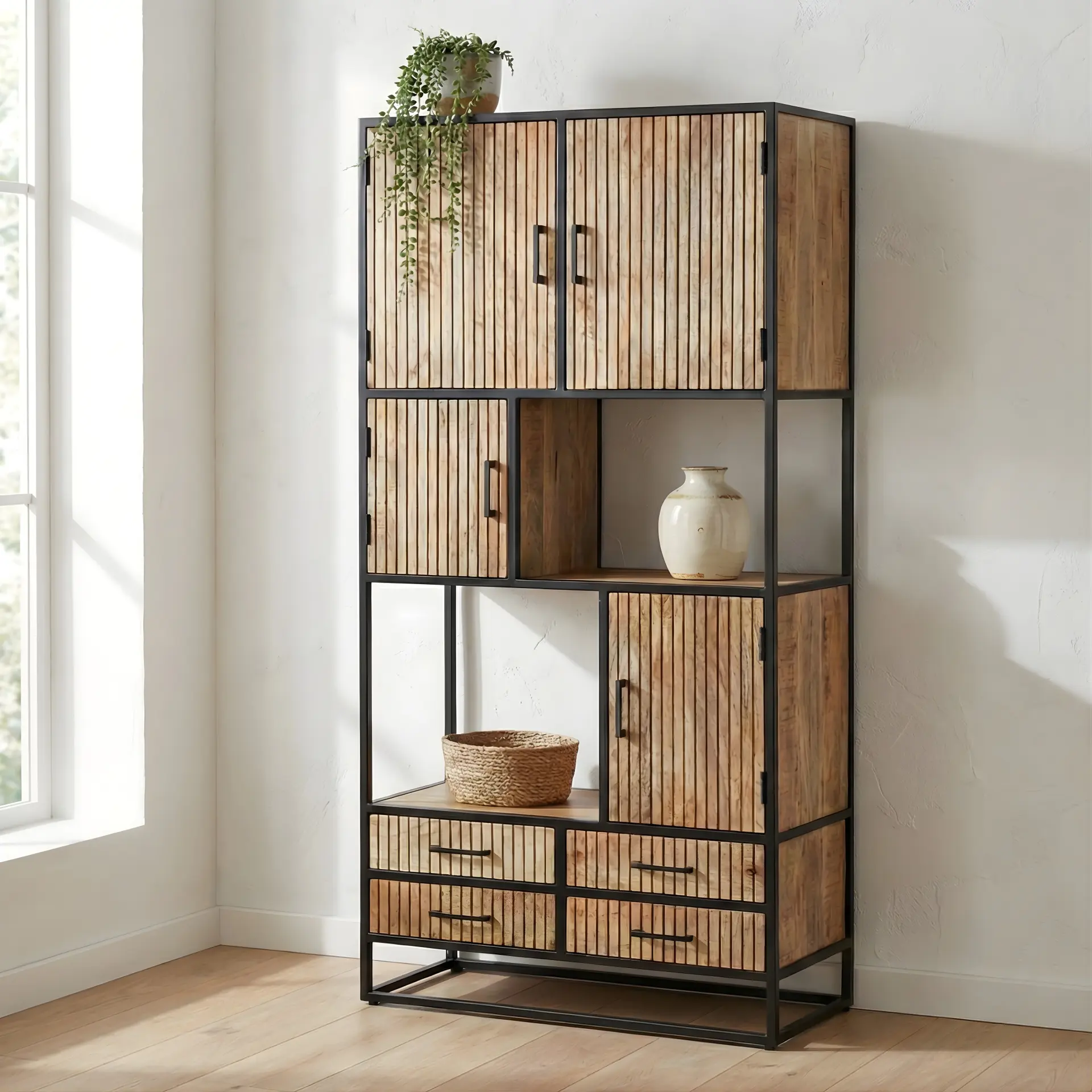 Vakkenkast Long Beach naturel Vakkenkast Long Beach naturel