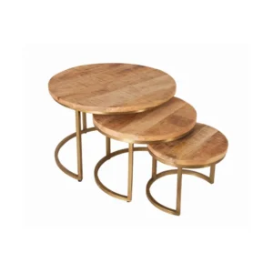 Salontafel Boksel set 3 goud