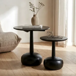 Bijzettafel Katwijk set zwart