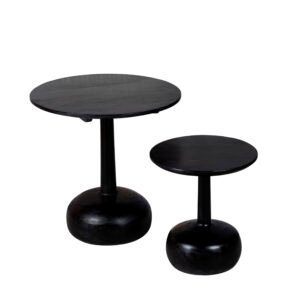 Bijzettafel Katwijk set zwart