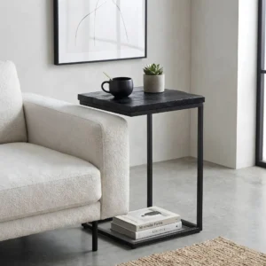 Bijzettafel Roskug zwart