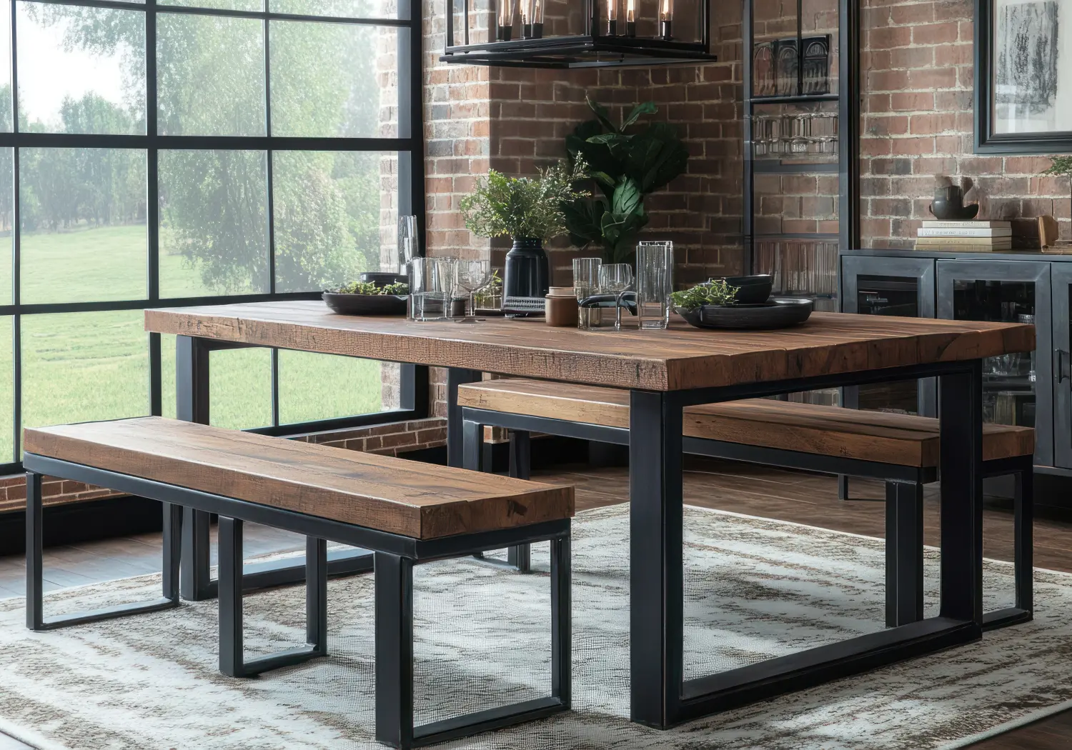 Industrieel meubilair moderne werkplekken