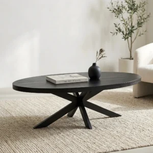 Salontafel Sam ovaal zwart