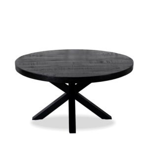 Salontafel Daan Ø90cm rond zwart