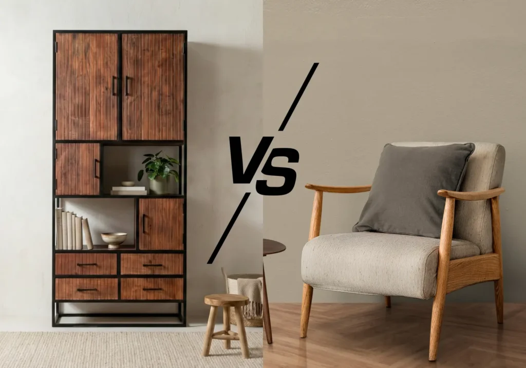 industrieel vs modern mixen met houten meubels