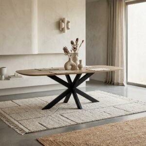 Eetkamertafel Vicenzo deens ovaal 160cm